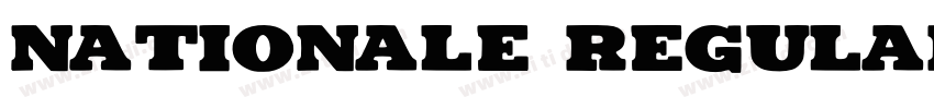 Nationale Regular字体转换